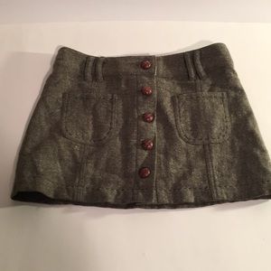 American eagle wool mini with front buttons